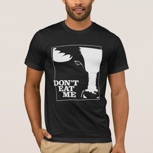 Vegetarisch en Vegan Shirt Eet me niet (Voorkant)