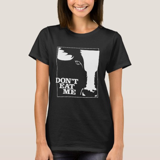Vegetarisch en Vegan Shirt Eet me niet (Voorkant)