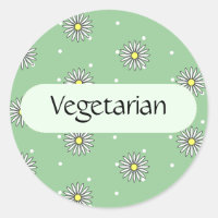 Vegetarisch Etiket voor Buffetten en Picknicks