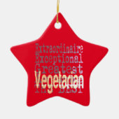 Vegetarisch extraordinaire keramisch ornament (Voorkant)