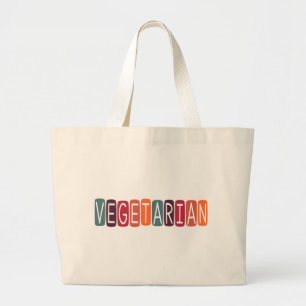 Vegetarisch Grote Tote Bag