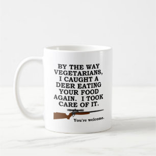 Vegetarisch gunstig grappige jachtmok koffiemok