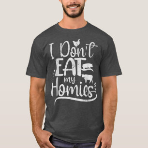 Vegetarisch Ik Eet Mijn Vrienden Niet Grappig Vega T-shirt