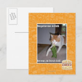 Vegetarisch keuken briefkaart (Voorkant / Achterkant)
