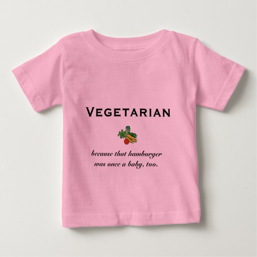 Vegetarisch kind t-shirt (Voorkant)