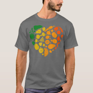 Vegetarisch kleurrijk fruit t-shirt