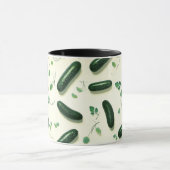 Vegetarisch Koel Groen Verse Komkommer Mok (Midden)