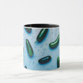 Vegetarisch Koel Groen Verse Komkommer Mok (Midden)