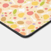 Vegetarisch kookpatroon achtergrond bureaumat (Hoek)