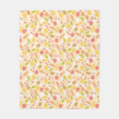 Vegetarisch kookpatroon achtergrond fleece deken (Voorkant)