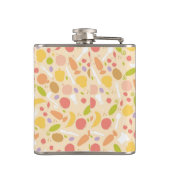 Vegetarisch kookpatroon achtergrond heupfles (Achterkant)