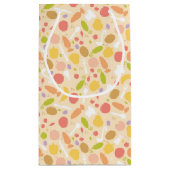 Vegetarisch kookpatroon achtergrond klein cadeauzakje (Achterkant)