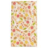 Vegetarisch kookpatroon achtergrond klein cadeauzakje (Voorkant)