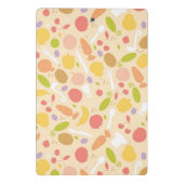 Vegetarisch kookpatroon achtergrond mini klembord (Achterkant)