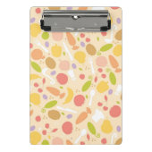 Vegetarisch kookpatroon achtergrond mini klembord (Voorkant)