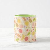 Vegetarisch kookpatroon achtergrond mok (Midden)