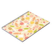 Vegetarisch kookpatroon achtergrond notitieboek (Linkerzijde)