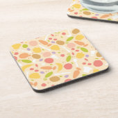 Vegetarisch kookpatroon achtergrond onderzetter (Linkerzijde)