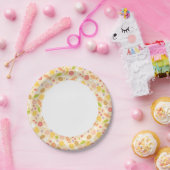 Vegetarisch kookpatroon achtergrond papieren bordje (Feest)