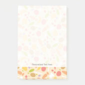 Vegetarisch kookpatroon achtergrond post-it® notes (Voorkant)