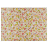 Vegetarisch kookpatroon achtergrond snijplank (Voorkant)