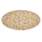 Vegetarisch kookpatroon achtergrond snijplank (Hoek)