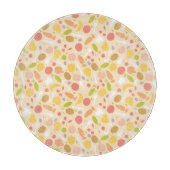 Vegetarisch kookpatroon achtergrond snijplank (Voorkant)