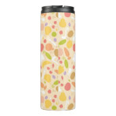 Vegetarisch kookpatroon achtergrond thermosbeker (Achterkant)