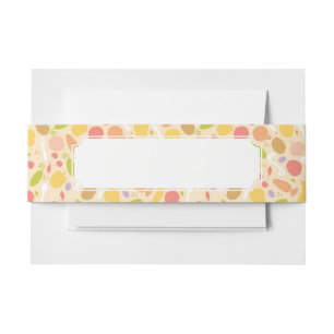 Vegetarisch kookpatroon achtergrond uitnodigingen wikkel