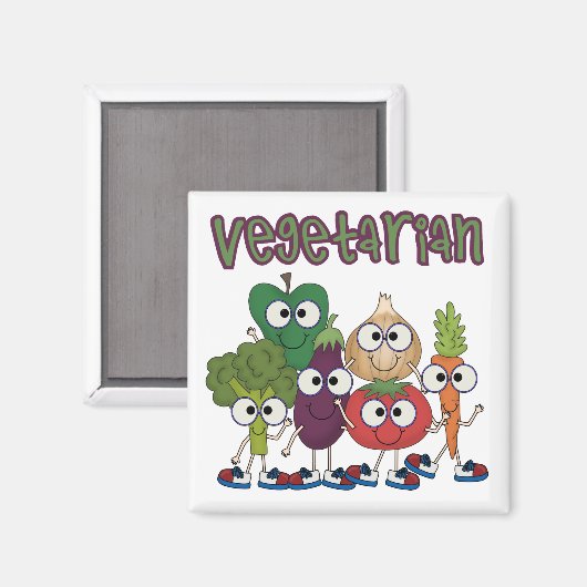 Vegetarisch Magneet (Voorkant / Achterkant)