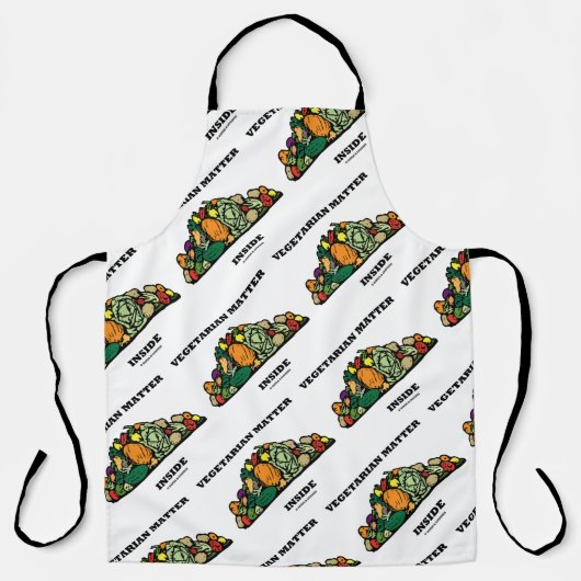 Vegetarisch materiaal in de stapel groenten schort (Voorkant)