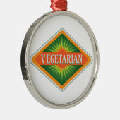 Vegetarisch Metalen Ornament (Rechts)