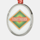 Vegetarisch Metalen Ornament (Links)