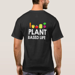 Vegetarisch ontwerp plantaardig leven veggie t-shirt
