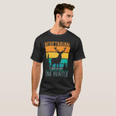 Vegetarisch Oud Indisch Woord voor Slechte Jager J T-shirt (Voorkant volledig)