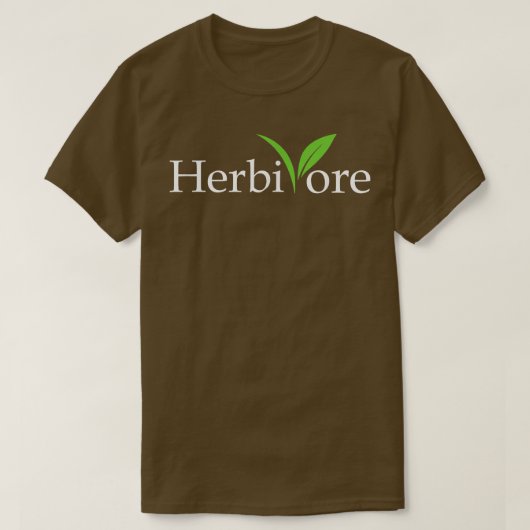 Vegetarisch Plant van herbivore dieren T-shirt (Design voorkant)