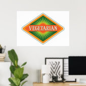 Vegetarisch Poster (Thuiskantoor)