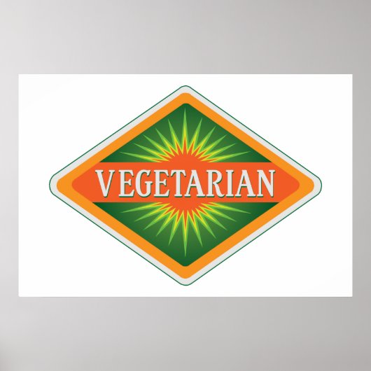 Vegetarisch Poster (Voorkant)
