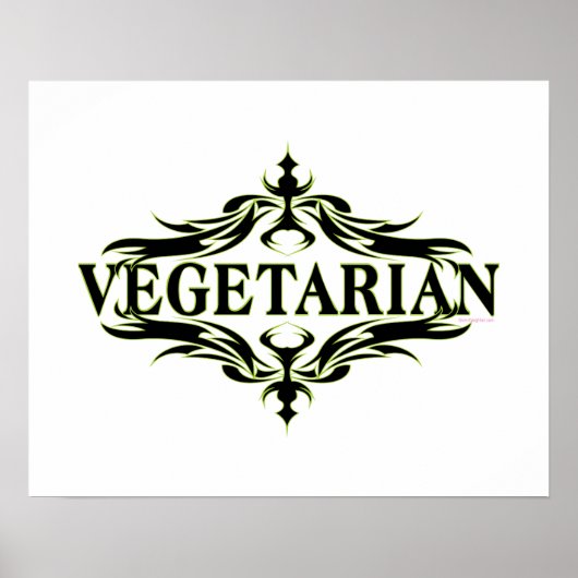 Vegetarisch Poster (Voorkant)