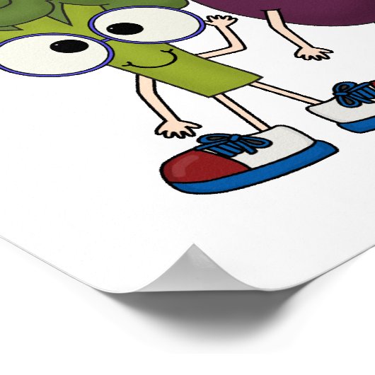 Vegetarisch Poster (Hoek)