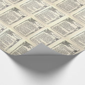 Vegetarisch recept uit een  kookboek cadeaupapier (Hoek)