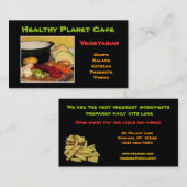 Vegetarisch restaurant visitekaartje (Voorkant / Achterkant)