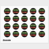 Vegetarisch Ronde Sticker (Vel)