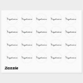 Vegetarisch Ronde Sticker (Vel)