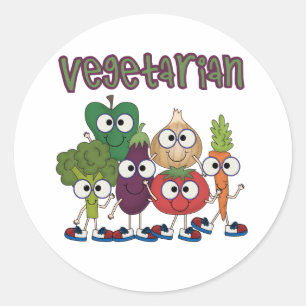 Vegetarisch Ronde Sticker