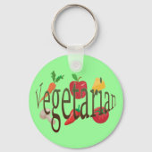 Vegetarisch Sleutelhanger (Voorkant)