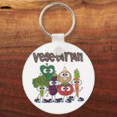 Vegetarisch Sleutelhanger (Voorkant)