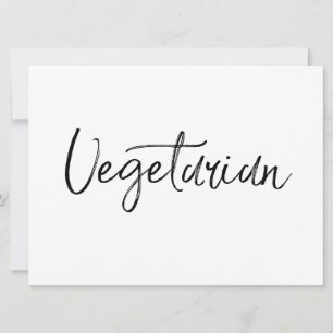 "Vegetarisch"-teken Stijlvol handschrift