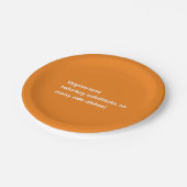 Vegetarisch Thanksgiving Gedicht Minimal Sinaasapp Papieren Bordje (Gekanteld)