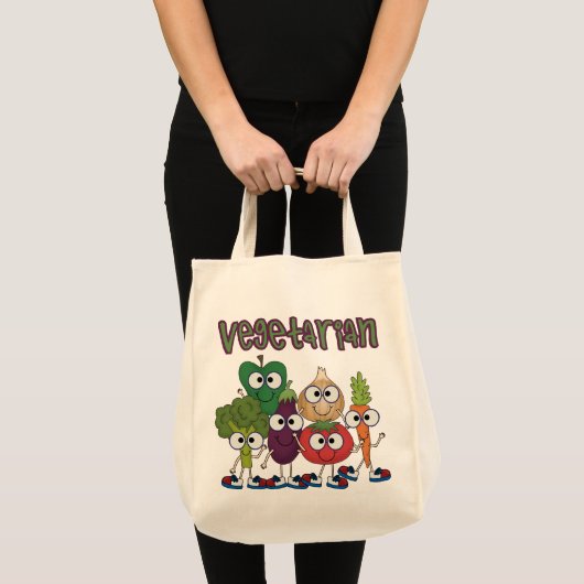 Vegetarisch Tote Bag (Voorkant (product))